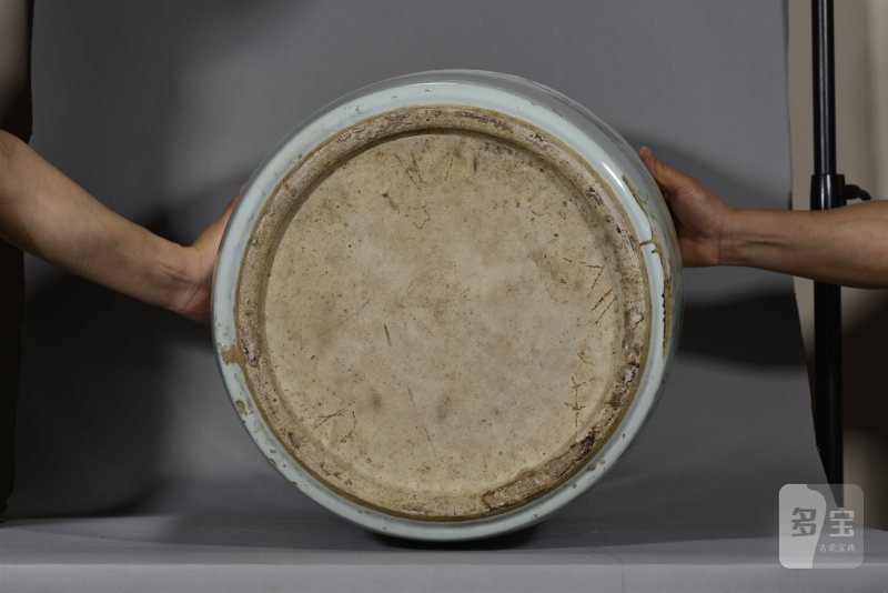 清光绪 金品卿风格浅绛彩紫藤鸣禽图画缸 - 图5